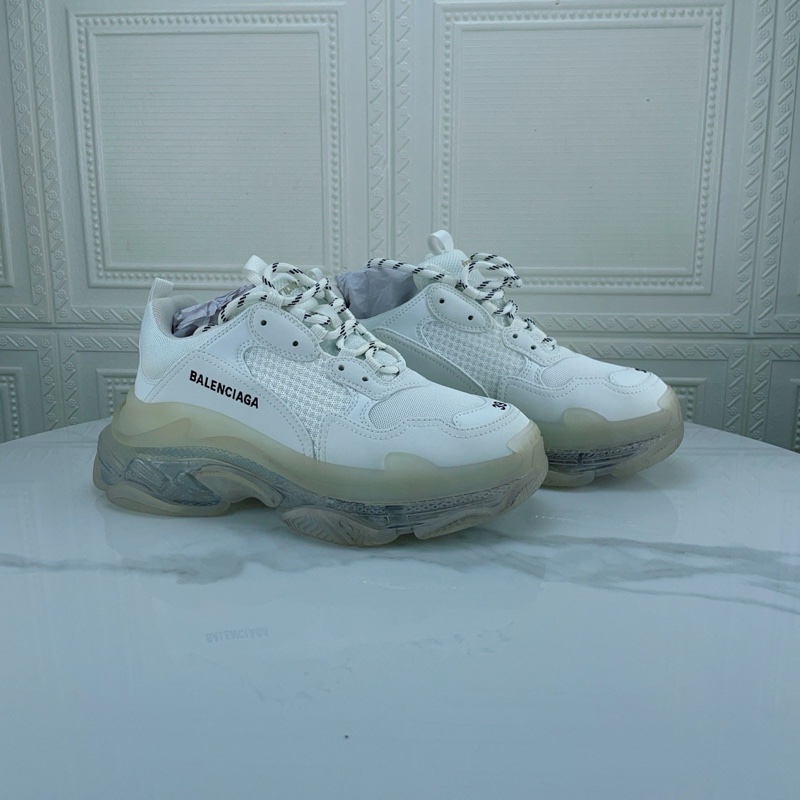 99新BALENCIAGA/巴黎世家 Triple s 老爹鞋，39碼，氣墊底-0