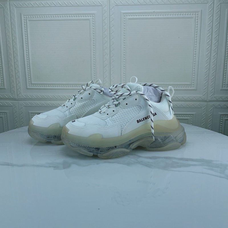 99新BALENCIAGA/巴黎世家 Triple s 老爹鞋，39碼，氣墊底-1