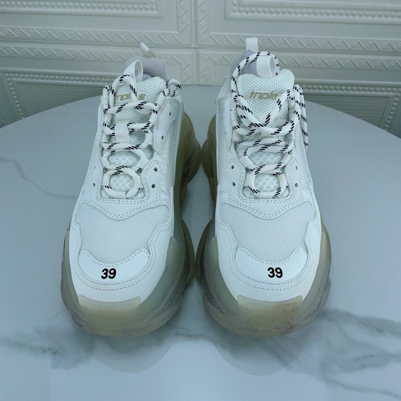 99新BALENCIAGA/巴黎世家 Triple s 老爹鞋，39碼，氣墊底-2