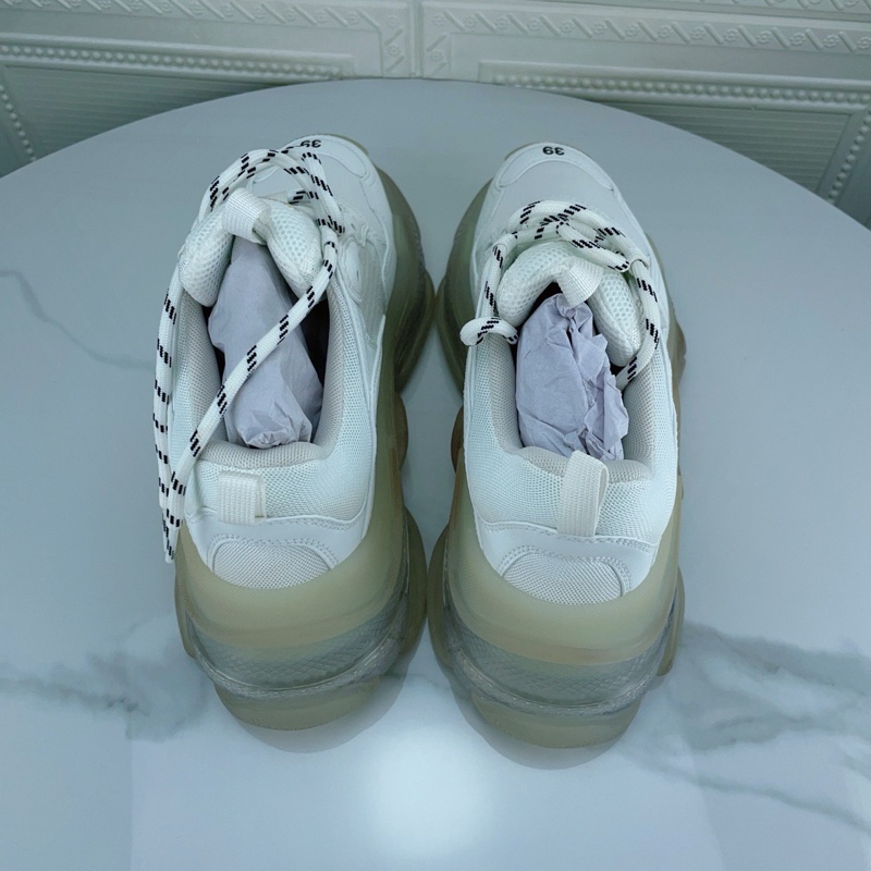 99新BALENCIAGA/巴黎世家 Triple s 老爹鞋，39碼，氣墊底-3