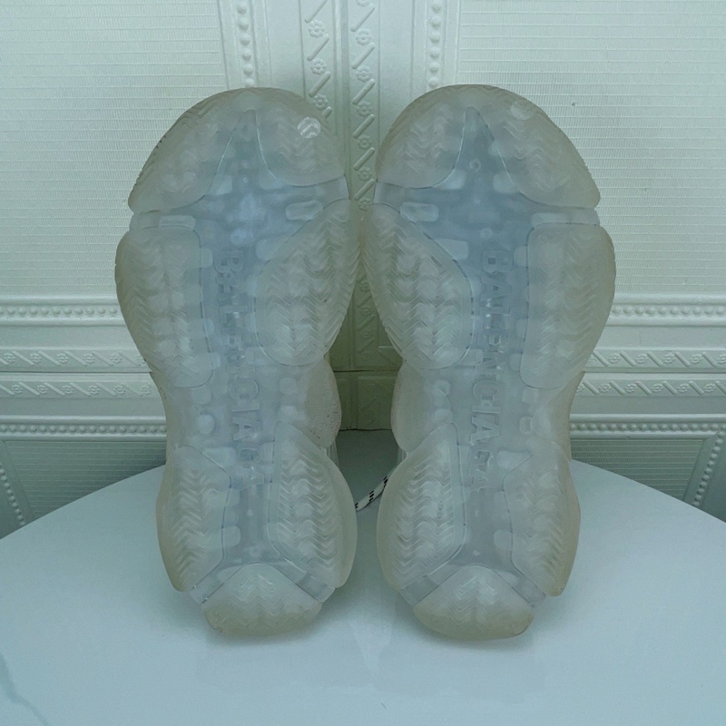 99新BALENCIAGA/巴黎世家 Triple s 老爹鞋，39碼，氣墊底-5