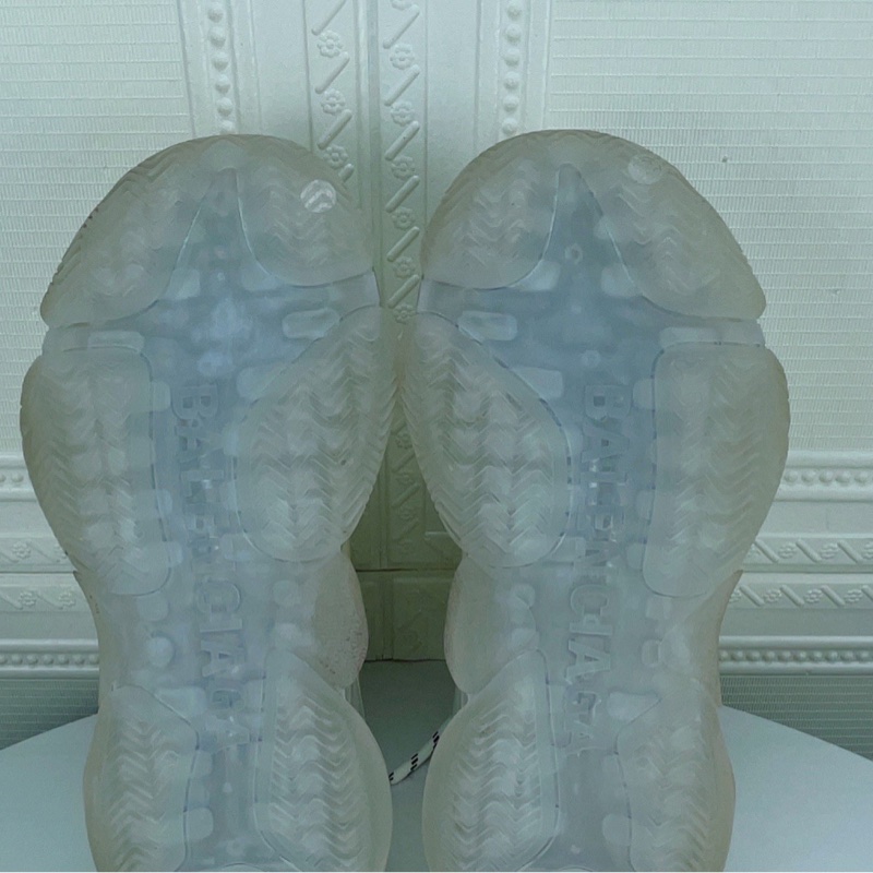 99新BALENCIAGA/巴黎世家 Triple s 老爹鞋，39碼，氣墊底-6