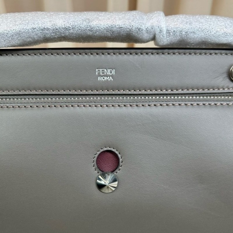 FENDI芬迪DOTCOM系列牛皮手提包 蛇皮肩帶 可單肩可斜挎可手提 容量大 日常通勤很合適-16