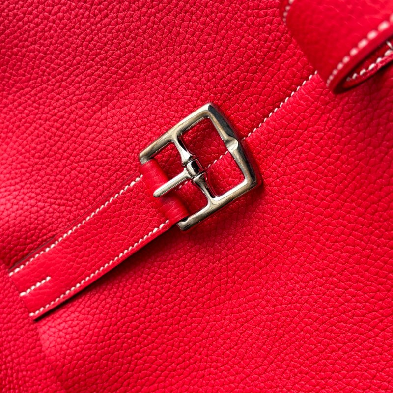 C刻:: HALZAN 31 ::HERMES 愛馬仕:: 紅色銀釦斜背包 肩背包 手提包-18