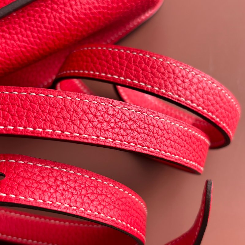 C刻:: HALZAN 31 ::HERMES 愛馬仕:: 紅色銀釦斜背包 肩背包 手提包-26