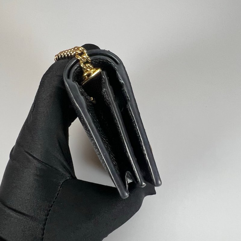 GUCCI 570660 黑ZUMI 金鍊小廢包-3