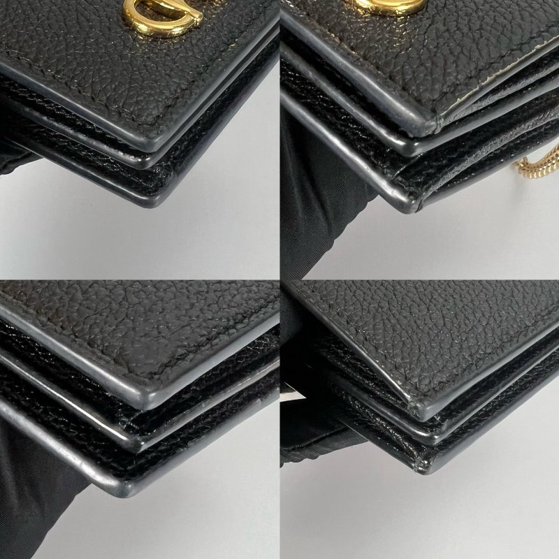GUCCI 570660 黑ZUMI 金鍊小廢包-9