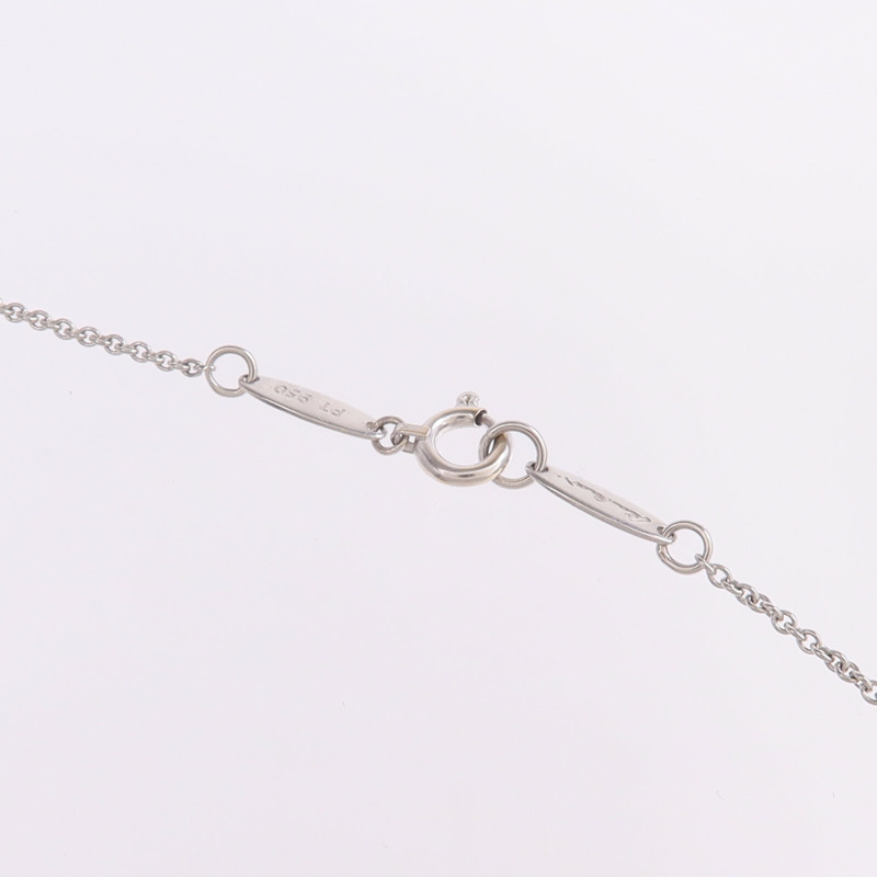 TIFFANY&CO PT950鉑金Elsa Peretti Cross Diamond鑽石項鍊-4