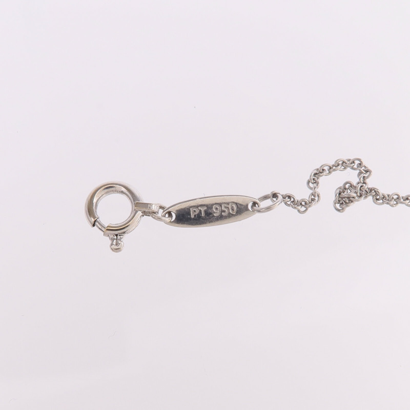 TIFFANY&CO PT950鉑金Elsa Peretti Cross Diamond鑽石項鍊-7