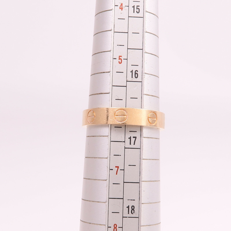 CARTIER 18K玫瑰金Mini Love Ring戒指Cartier#52/US#6-7