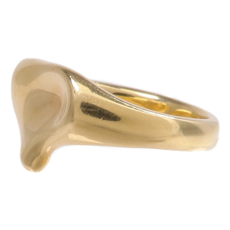 TIFFANY&CO 18K黃金Open Heart Ring戒指US#5-2