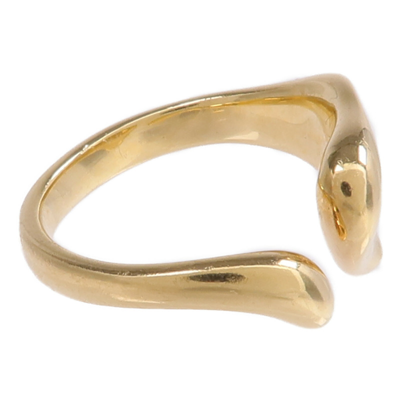 TIFFANY&CO 18K黃金Open Heart Ring戒指US#5-3