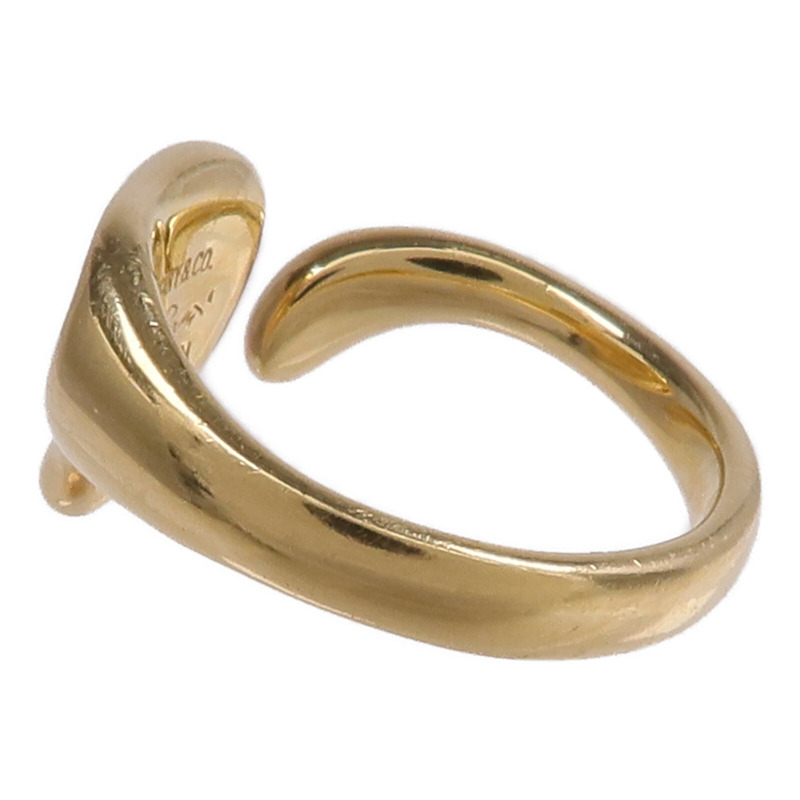 TIFFANY&CO 18K黃金Open Heart Ring戒指US#5-5