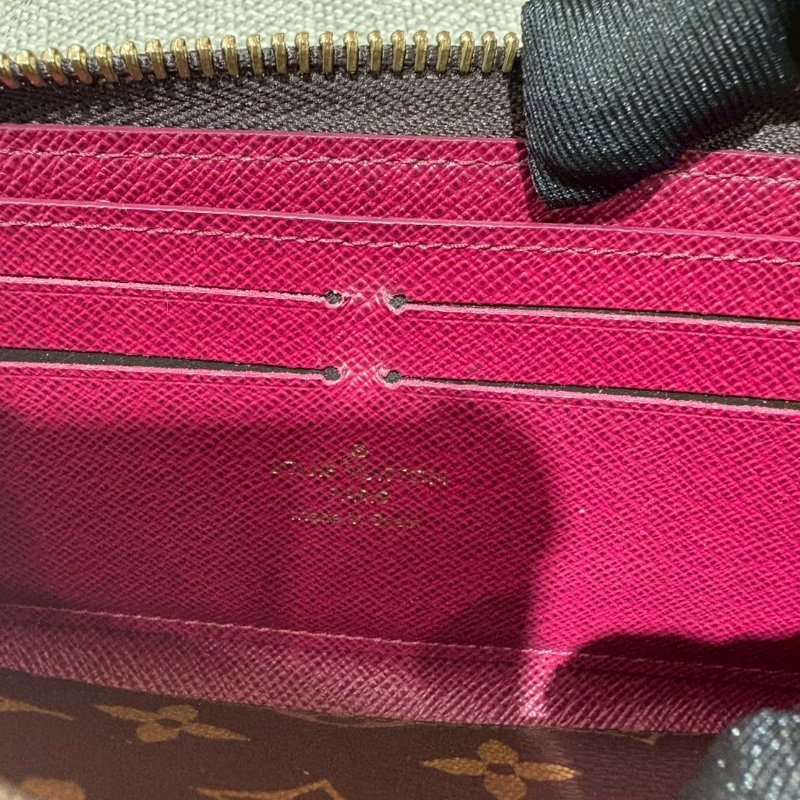 Louis Vuitton  經典桃紅長夾-5