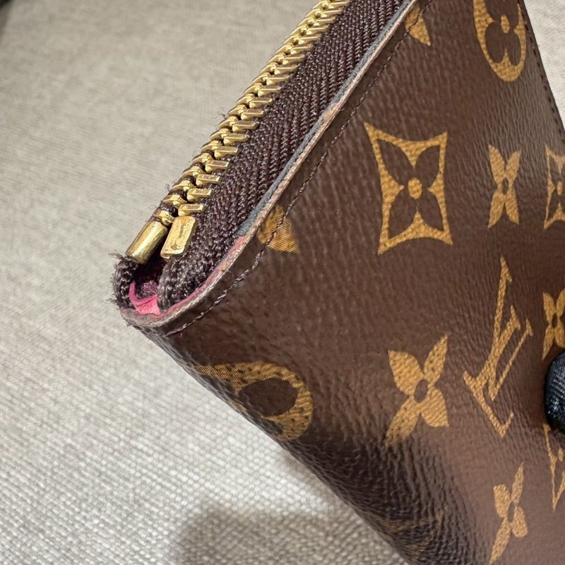 Louis Vuitton  經典桃紅長夾-14