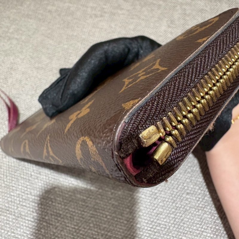 Louis Vuitton  經典桃紅長夾-15