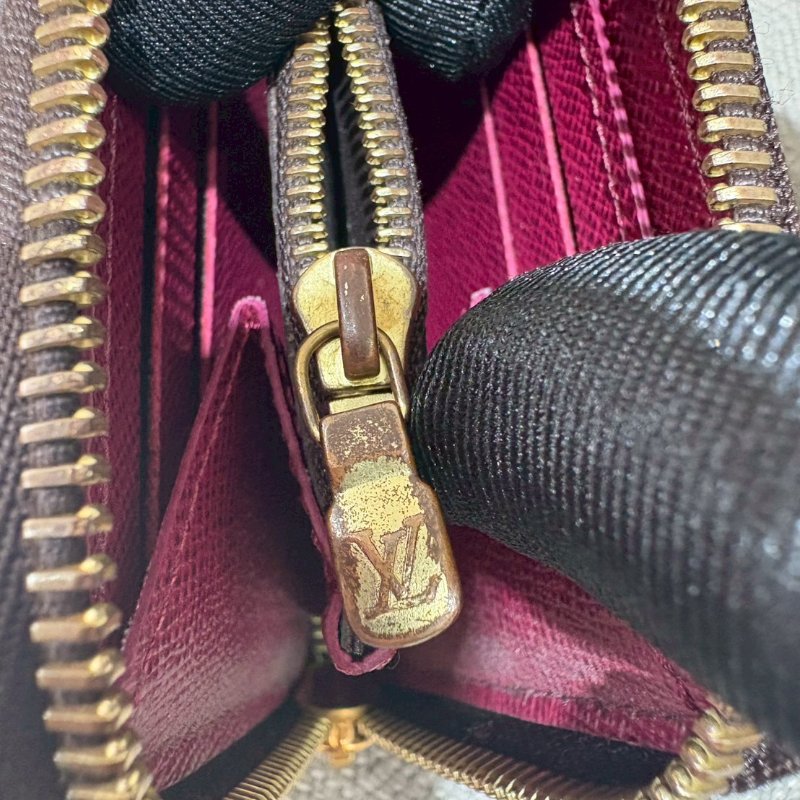 Louis Vuitton  經典桃紅長夾-20