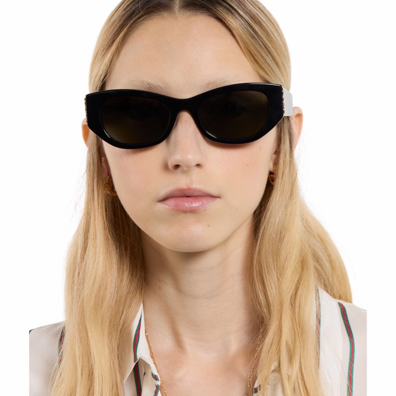 Gucci 女士 矩形太陽鏡均碼碼橋寬: 2cm; 鏡腿長: 14.5cm-4