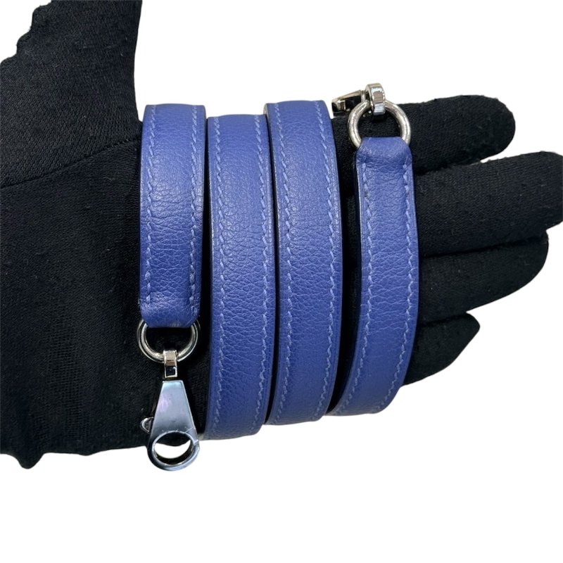 Hermès 愛馬仕 Kelly 28 手提/肩背包 Epsom 皮革 藍色 銀扣-12