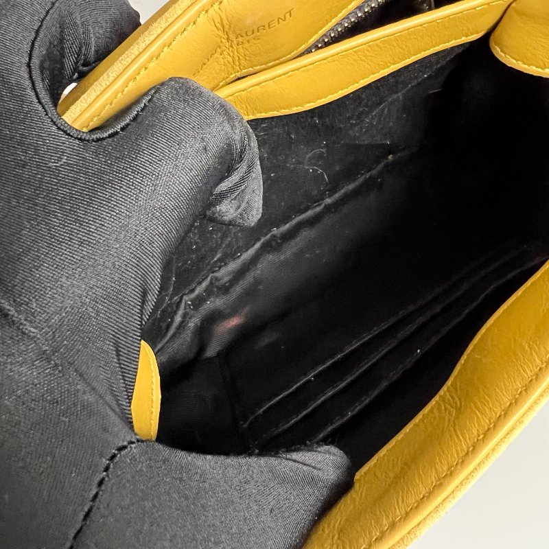 YSL 678401 黃麂皮LOULOU TOY 肩背包-6