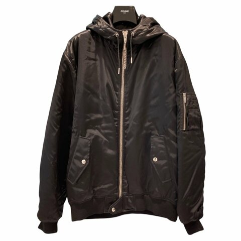 CELINE 思琳 BOMBER CELINE 尼龍飛行夾克 黑色 SIZE 52