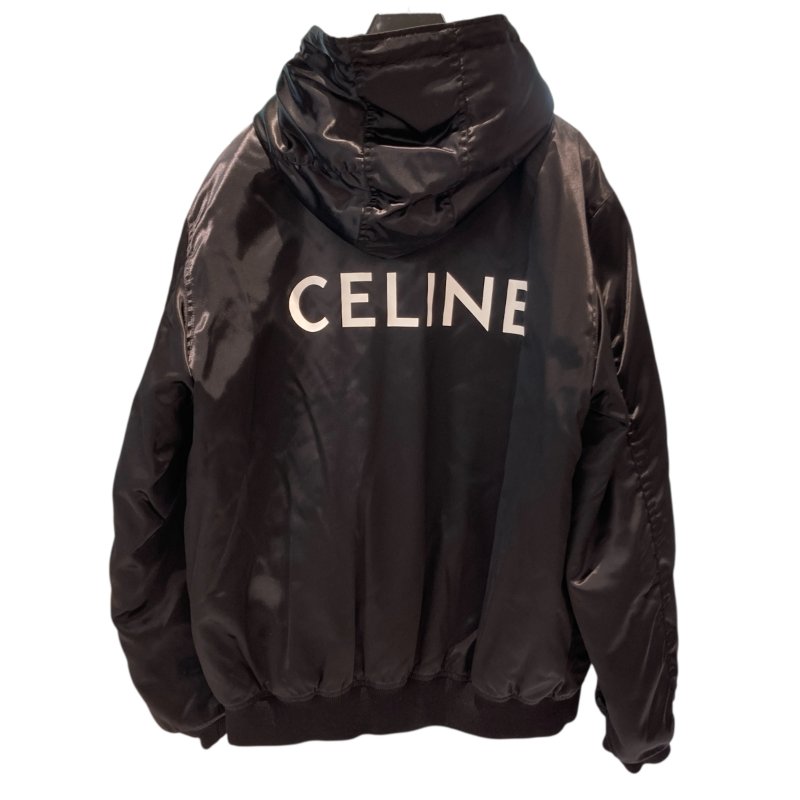 CELINE 思琳 BOMBER CELINE 尼龍飛行夾克 黑色 SIZE 52-1