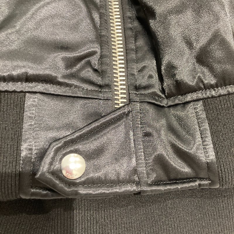 CELINE 思琳 BOMBER CELINE 尼龍飛行夾克 黑色 SIZE 52-5