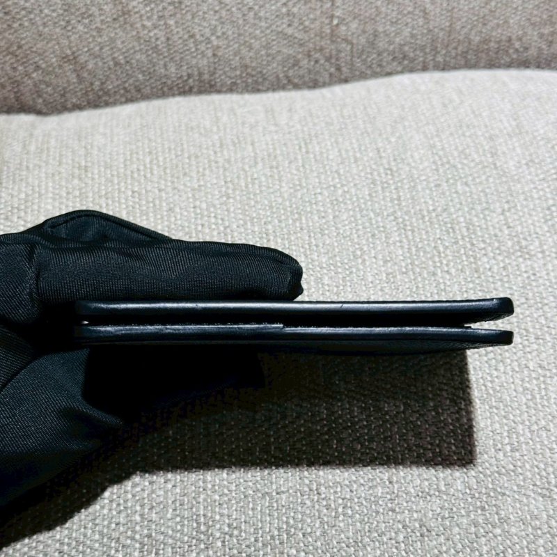 Louis Vuitton 黑 棋盤格 對折卡片夾-4