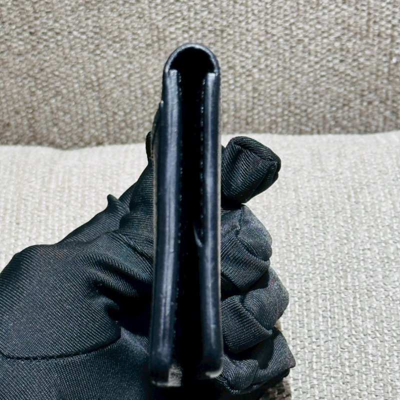 Louis Vuitton 黑 棋盤格 對折卡片夾-7