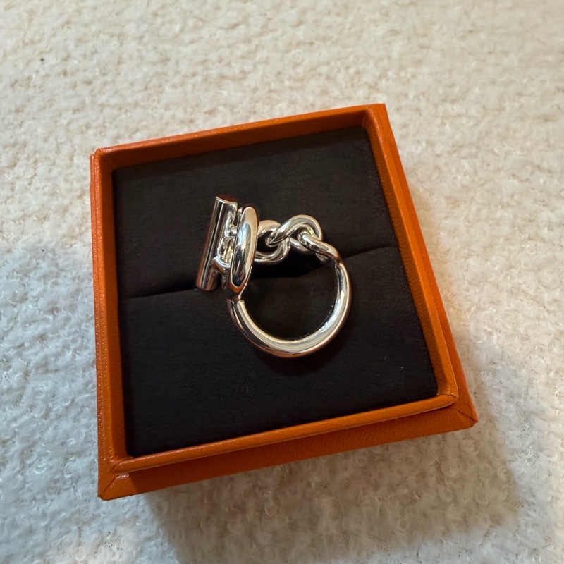 Hermes 925 silver ring-0