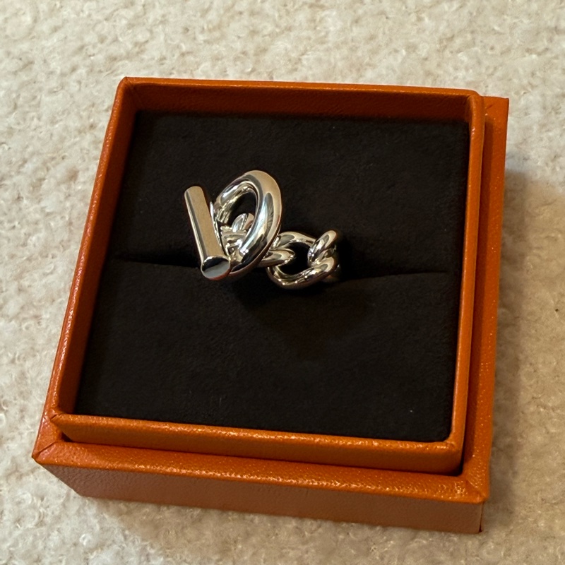 Hermes 925 silver ring-2
