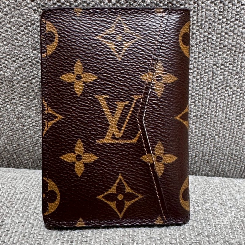 Louis Vuitton  經典老花 對折卡片夾-2