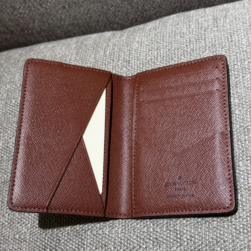 Louis Vuitton  經典老花 對折卡片夾-4