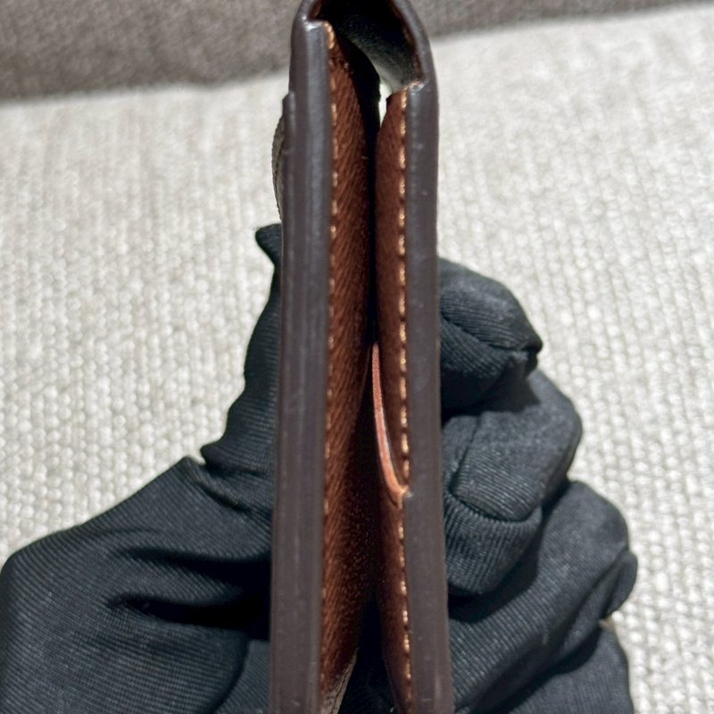 Louis Vuitton  經典老花 對折卡片夾-5