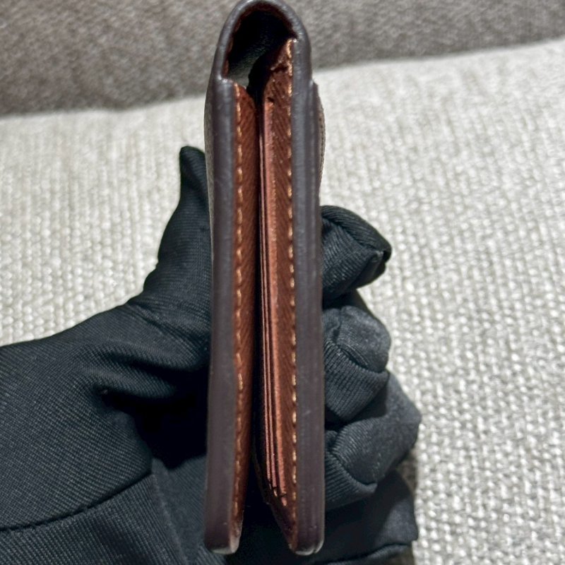 Louis Vuitton  經典老花 對折卡片夾-6