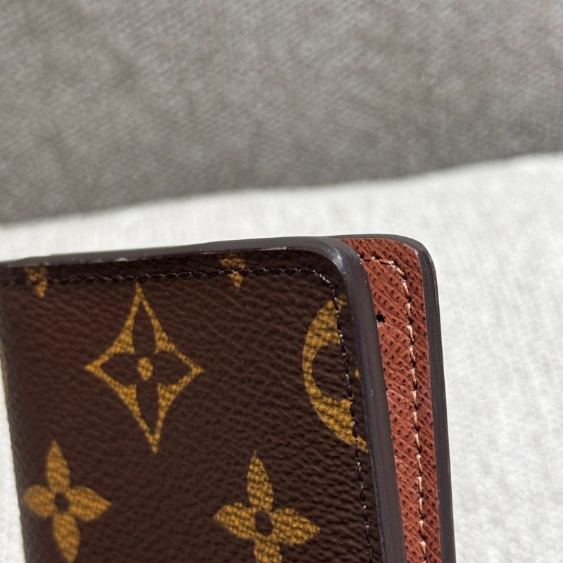 Louis Vuitton  經典老花 對折卡片夾-8