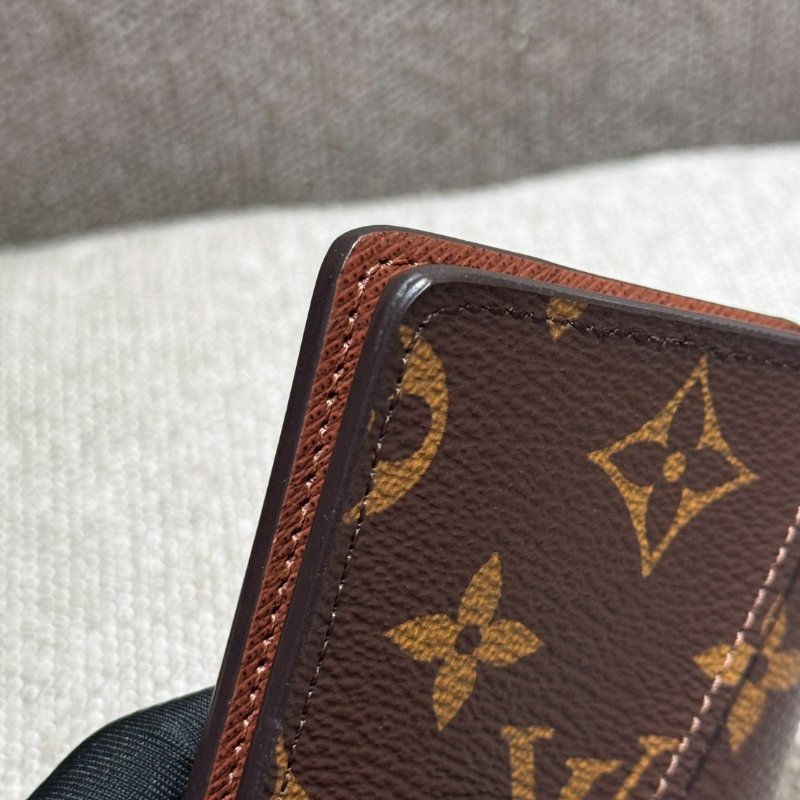 Louis Vuitton  經典老花 對折卡片夾-9
