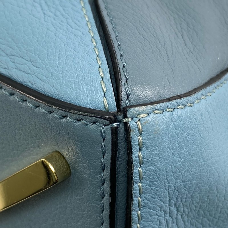 △ Loewe 羅意威 Blue Calfskin Puzzle 2 Way Bag #M 藍色小牛皮兩用袋 - 267005287-9