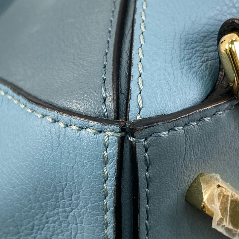 △ Loewe 羅意威 Blue Calfskin Puzzle 2 Way Bag #M 藍色小牛皮兩用袋 - 267005287-10