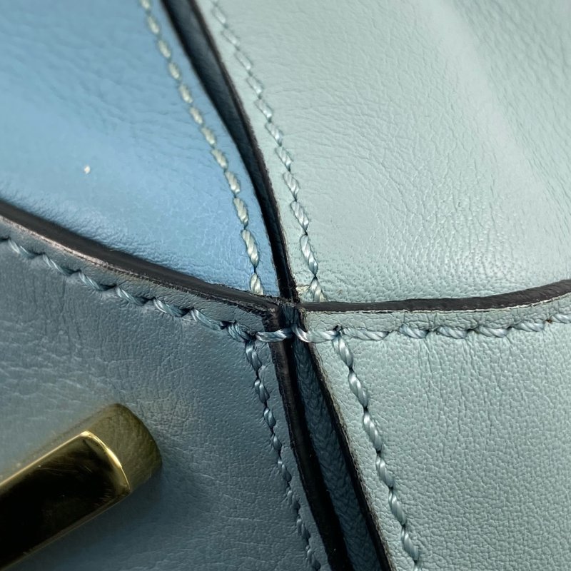 △ Loewe 羅意威 Blue Calfskin Puzzle 2 Way Bag #M 藍色小牛皮兩用袋 - 267005287-11