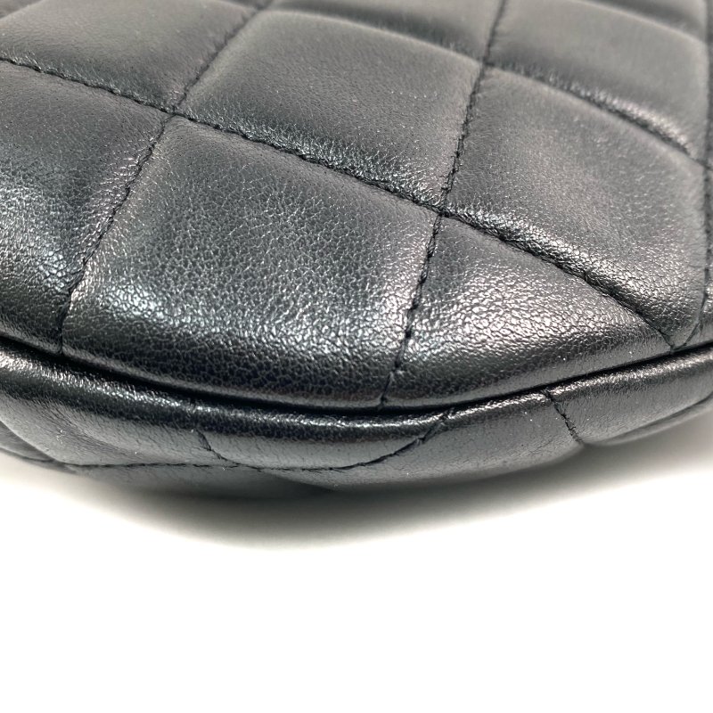 △ Chanel 香奈兒 Black Lambskin Gold Tone Metal Waist Bag AP4240 黑色小羊皮金色金屬腰包 - 267004948-10