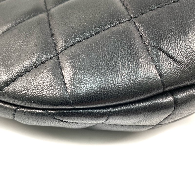 △ Chanel 香奈兒 Black Lambskin Gold Tone Metal Waist Bag AP4240 黑色小羊皮金色金屬腰包 - 267004948-11