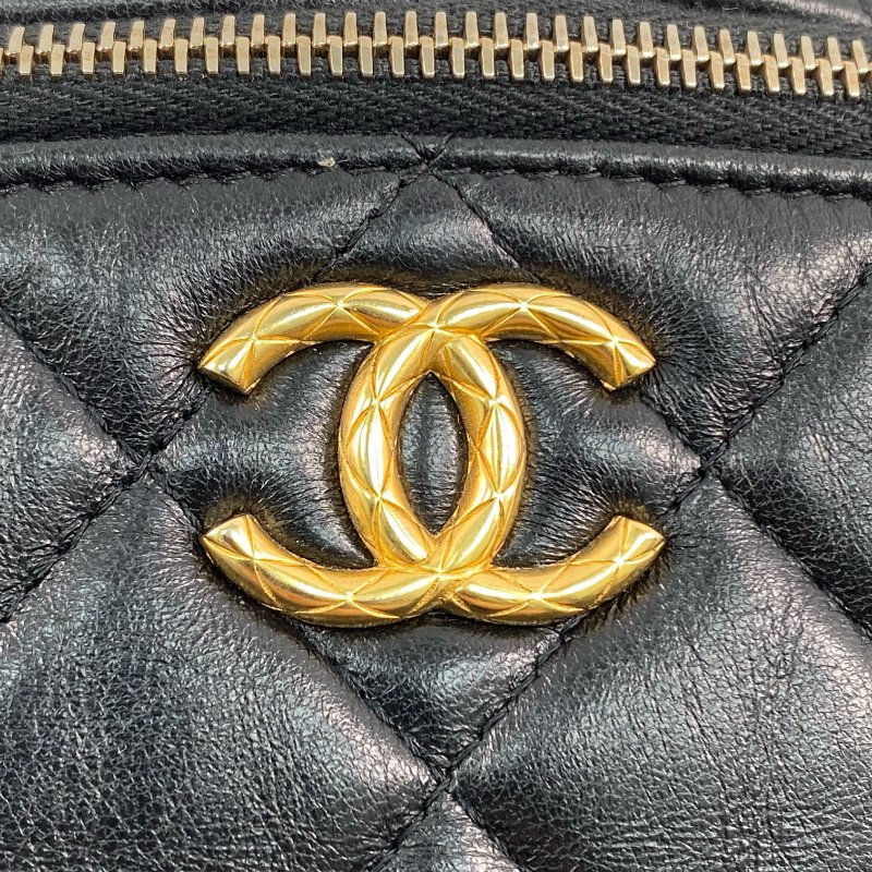 △ Chanel 香奈兒 Black Lambskin Gold Tone Metal Waist Bag AP4240 黑色小羊皮金色金屬腰包 - 267004948-12