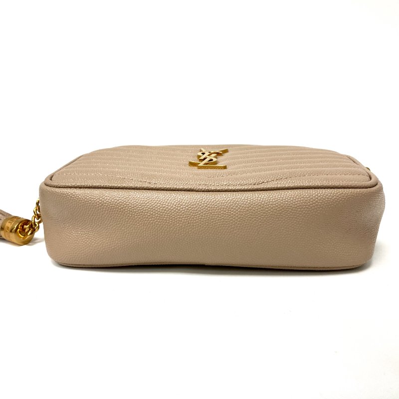 △ Saint Laurent 聖羅蘭 Beige Calfskin Lou Mini Chain Crossbody Bag 淺褐色小牛皮鎖鏈斜背袋 - 267004180-5