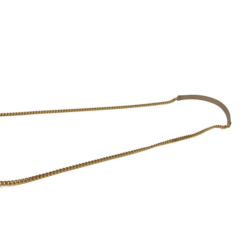 △ Saint Laurent 聖羅蘭 Beige Calfskin Lou Mini Chain Crossbody Bag 淺褐色小牛皮鎖鏈斜背袋 - 267004180-14