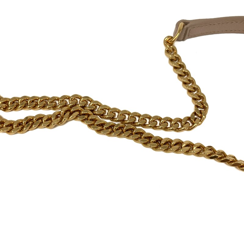 △ Saint Laurent 聖羅蘭 Beige Calfskin Lou Mini Chain Crossbody Bag 淺褐色小牛皮鎖鏈斜背袋 - 267004180-17