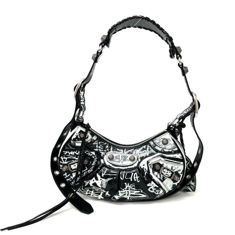 △ Balenciaga 巴黎世家 Black Goatskin Le Cagole XS Shoulder Bag 671309 黑色山羊皮肩背袋 - 267005135-1