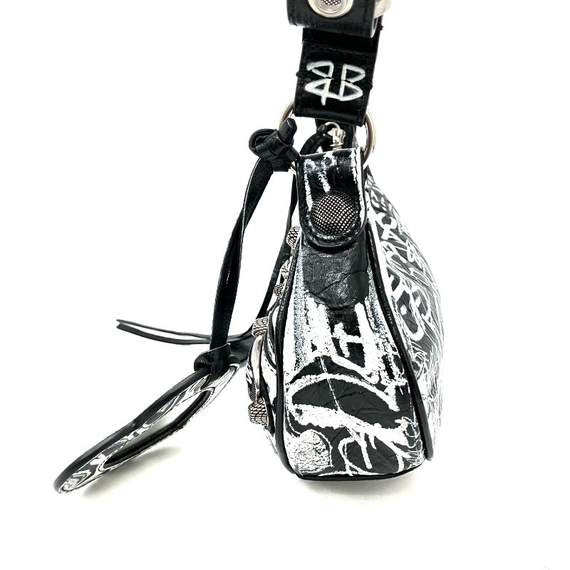 △ Balenciaga 巴黎世家 Black Goatskin Le Cagole XS Shoulder Bag 671309 黑色山羊皮肩背袋 - 267005135-2