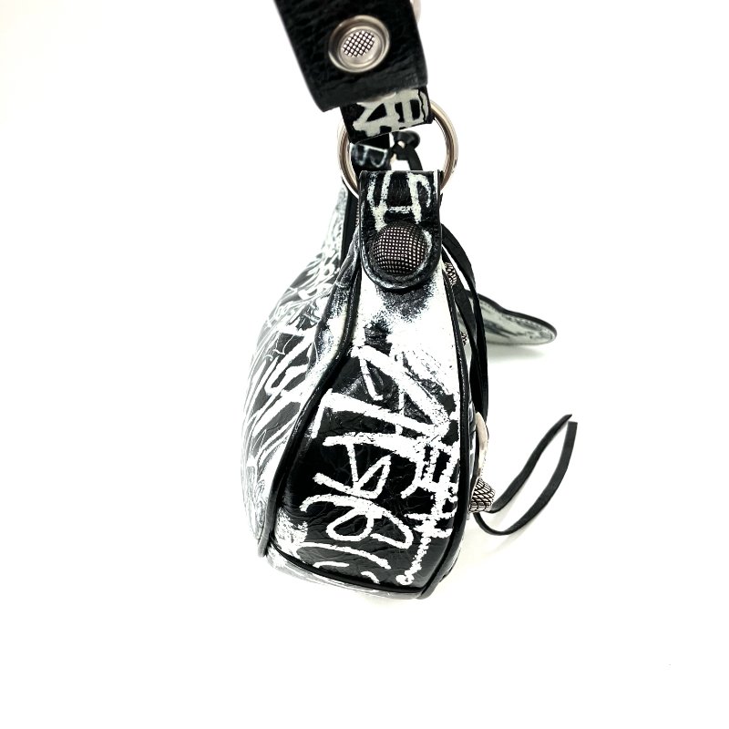 △ Balenciaga 巴黎世家 Black Goatskin Le Cagole XS Shoulder Bag 671309 黑色山羊皮肩背袋 - 267005135-4