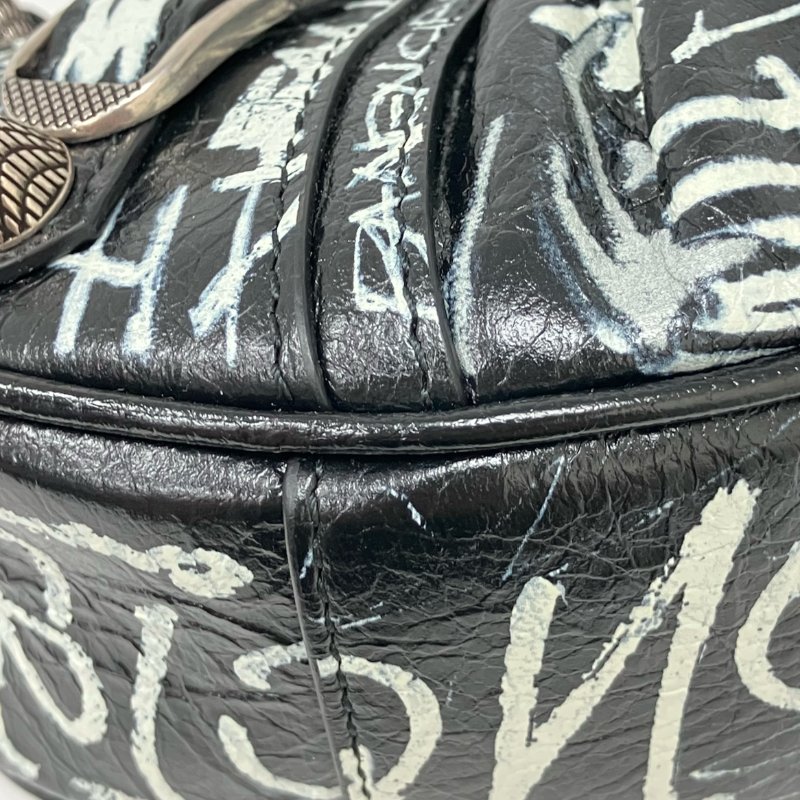 △ Balenciaga 巴黎世家 Black Goatskin Le Cagole XS Shoulder Bag 671309 黑色山羊皮肩背袋 - 267005135-6